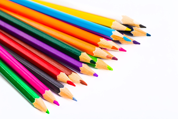 Abstract background from color pencils - Photo, Image