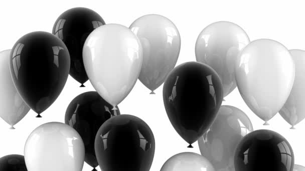 balony lecące w górę - Materiał filmowy, wideo
