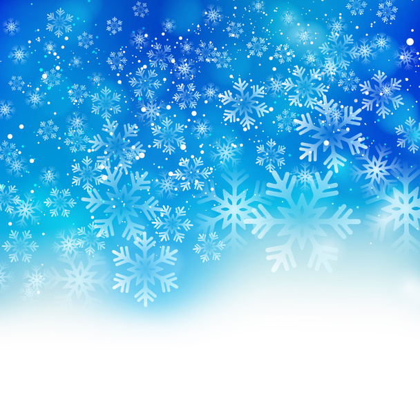 Navidad copos de nieve fondo
 - Vector, Imagen
