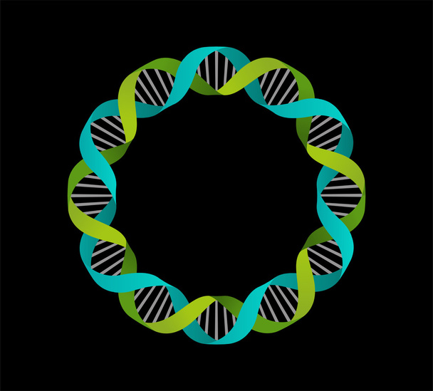 ícone genético círculo
 - Vetor, Imagem