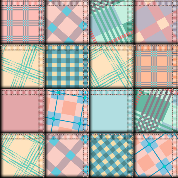 Patchwork in geometric style. - Vector, Image