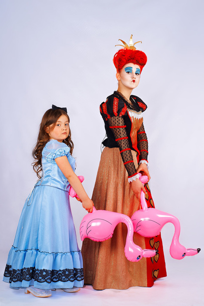 Alice in Wonderland. Game in croquet - Fotoğraf, Görsel