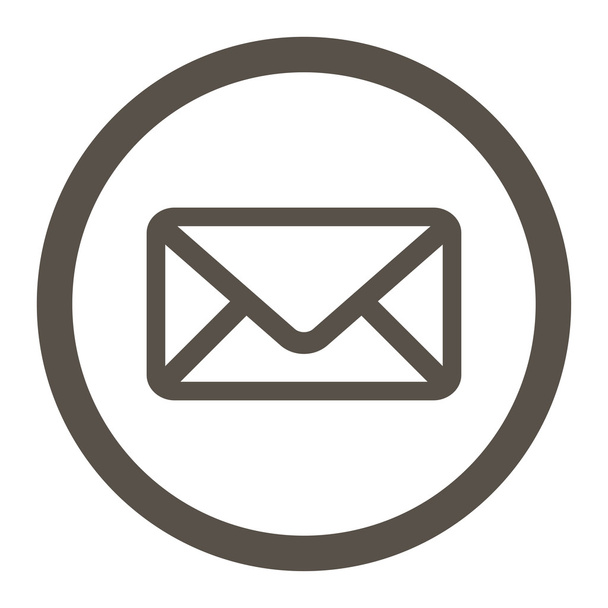 Envelope Rounded Vector Icon - ベクター画像