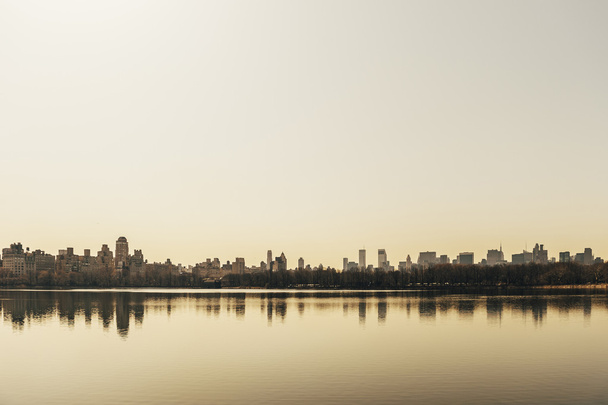 Skyline de Manhattan desde el parque central
 - Foto, Imagen