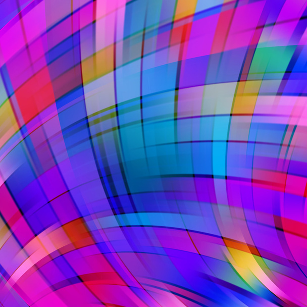 Colorful smooth blue, pink, purple lines background - Vector, Image