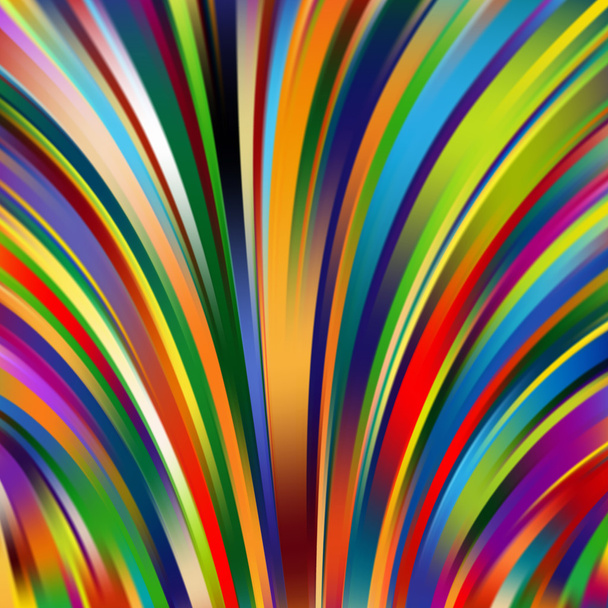 Colorful smooth light lines background. Rainbow colors. Vector i - Vector, Image
