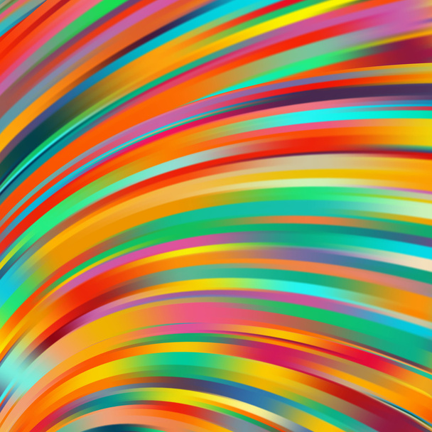 Colorful smooth light lines background. Rainbow-colored. Vector illustration - Vector, Image