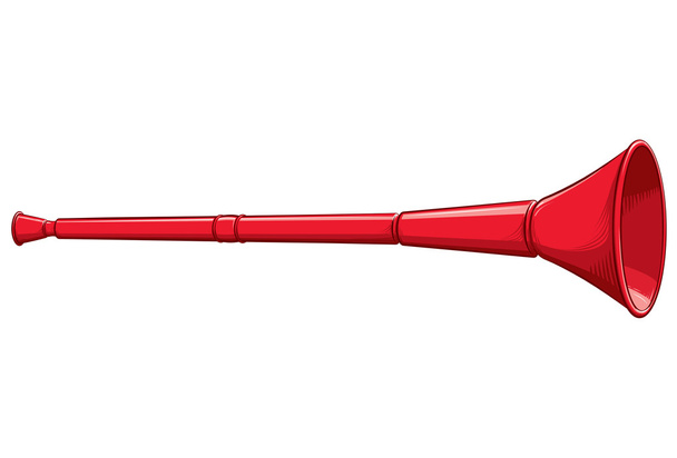 Güney Afrika vuvuzela - Vektör, Görsel