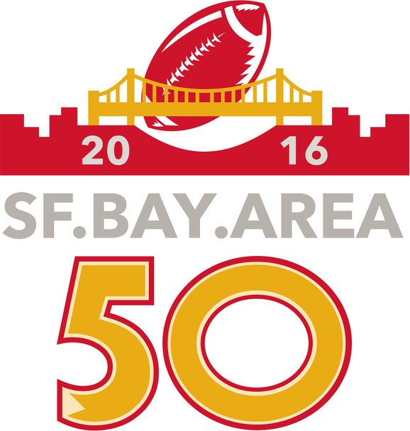 50 Campionato Pro Football di San Francisco
 - Vettoriali, immagini