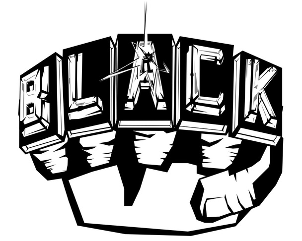 Black Fist - Vector, Image