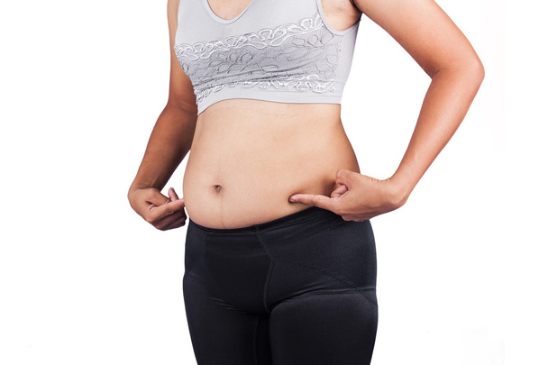 Naiset kehon rasvaa vatsa edessä näkymä
 - Valokuva, kuva