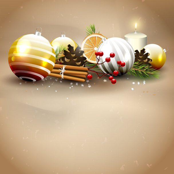 Christmas traditional background - Vettoriali, immagini