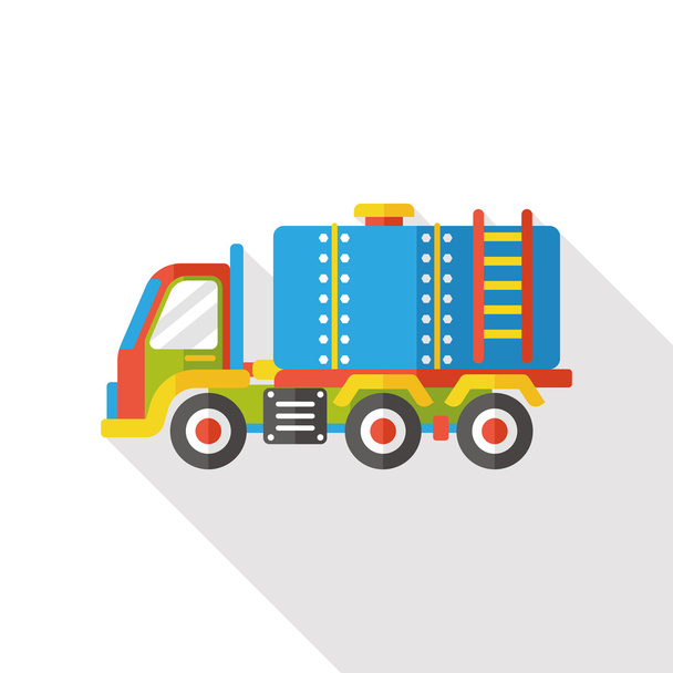 camion transport icône plate
 - Vecteur, image