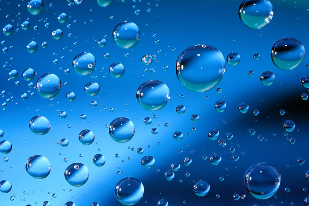 Blue Drops Background - Foto, Imagem