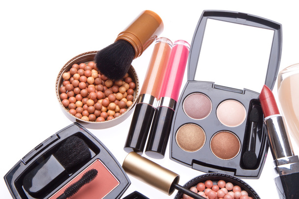 Conjunto de produtos de maquiagem cosmética
 - Foto, Imagem