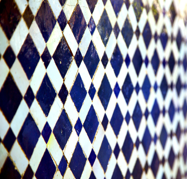 abstracte Marokko in Afrika tegel de colorated stoep backgr - Foto, afbeelding