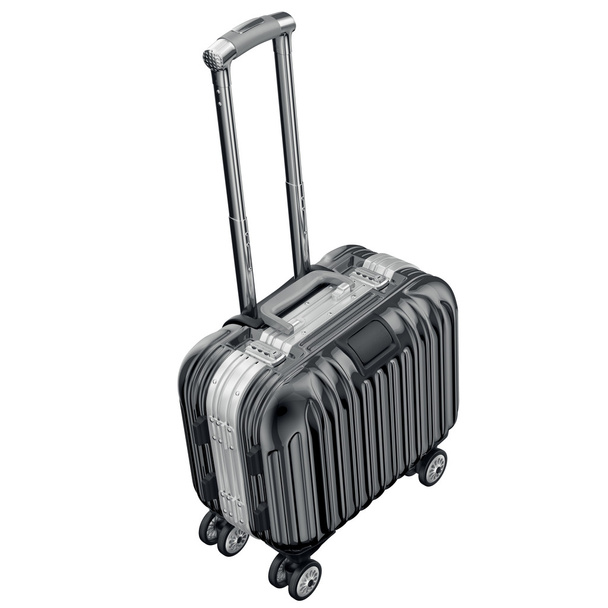 luggage with long handle, top view - Foto, immagini