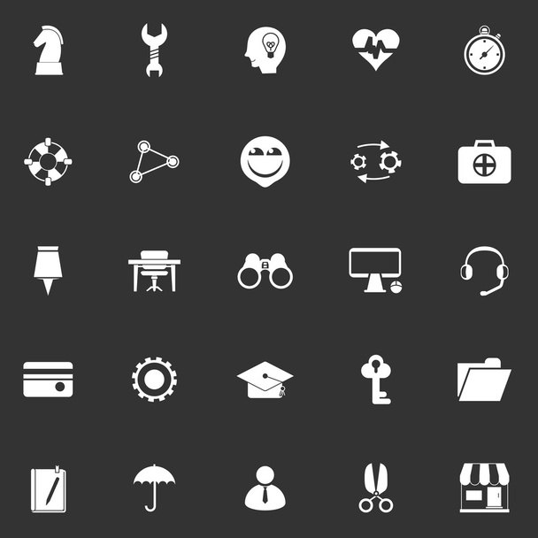 Icone delle risorse umane su sfondo grigio
 - Vettoriali, immagini