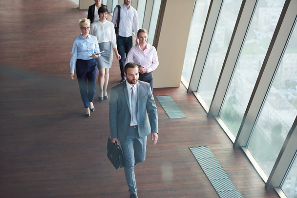 business people group walking - Zdjęcie, obraz