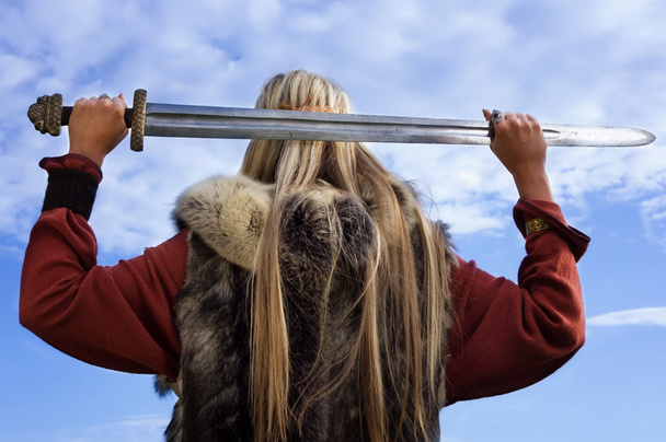 Viking meisje - Foto, afbeelding