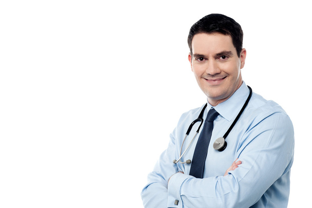 Doctor with stethoscope around his neck - Valokuva, kuva