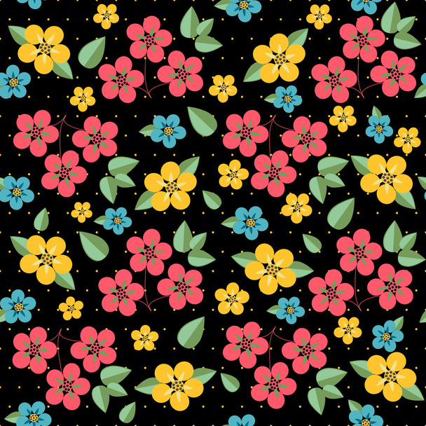 floral pattern retro seamless - Vektör, Görsel