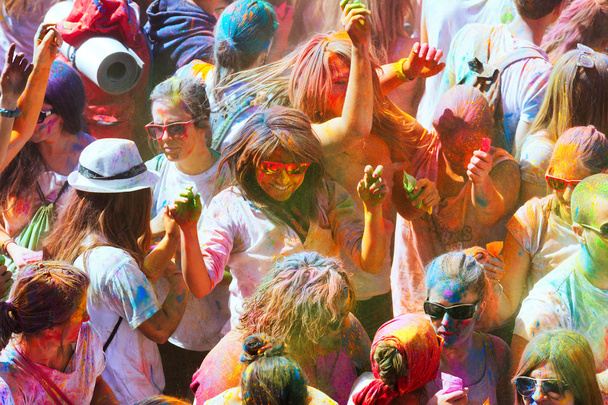 Festival de los colores Holi Barcelonában - Fotó, kép
