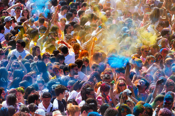 Festival de los colores Holi in Barcelona - Photo, image
