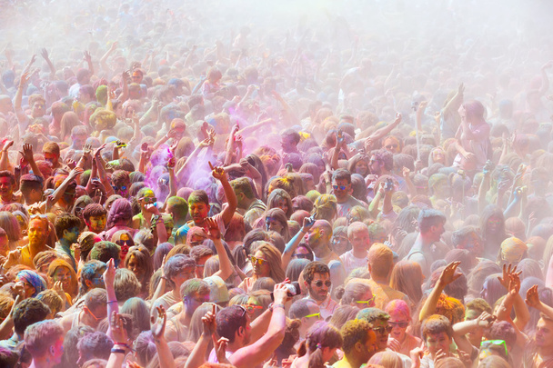 Festival de los colores Holi in Barcelona - Foto, Imagen