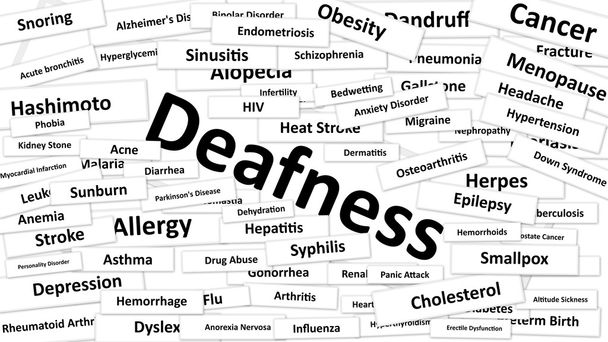 A disease called deafness - Photo, Image