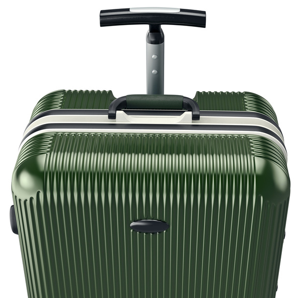 Luggage green for travel, close view - 写真・画像