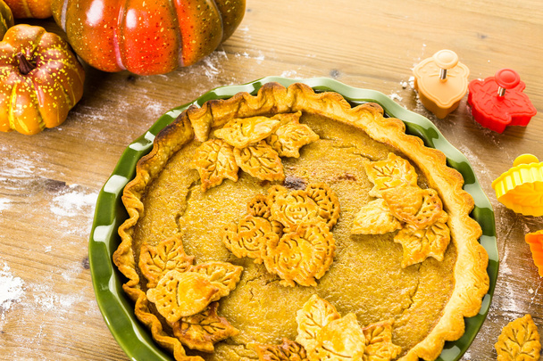 Homemade pumpkin pie - Фото, зображення