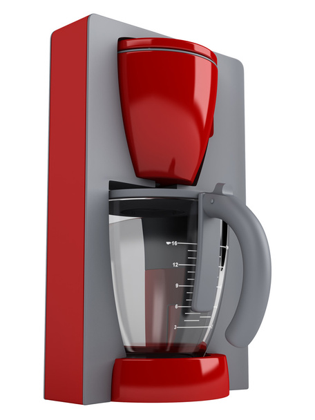 Red modern cofee machine - Foto, Bild