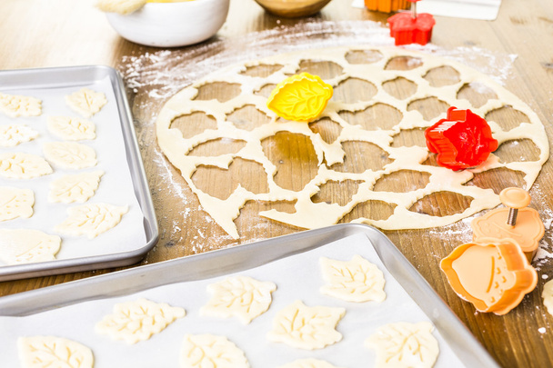 Estampador de galletas de pastel de calabaza
 - Foto, imagen