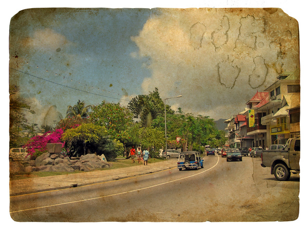 The street of the capital of Victoria, Seychelles - Photo, Image