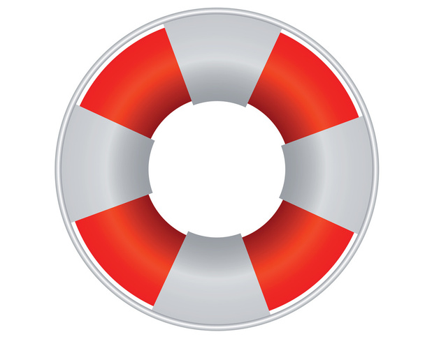 ifebuoy voor redding mensen verdrinken - Vector, afbeelding