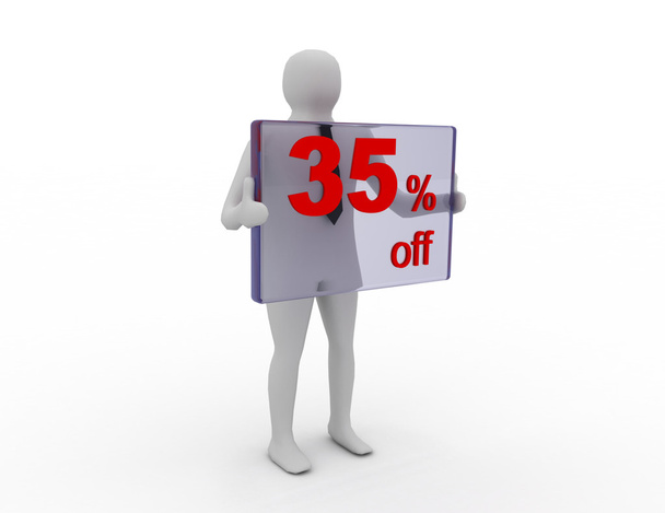 İndirimli alışveriş için mevsimlik satış 35 pecent kapalı - Fotoğraf, Görsel