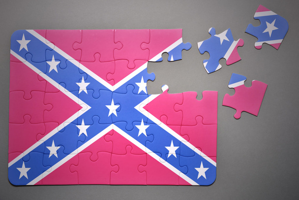 rompecabezas con la bandera confederada
  - Foto, Imagen