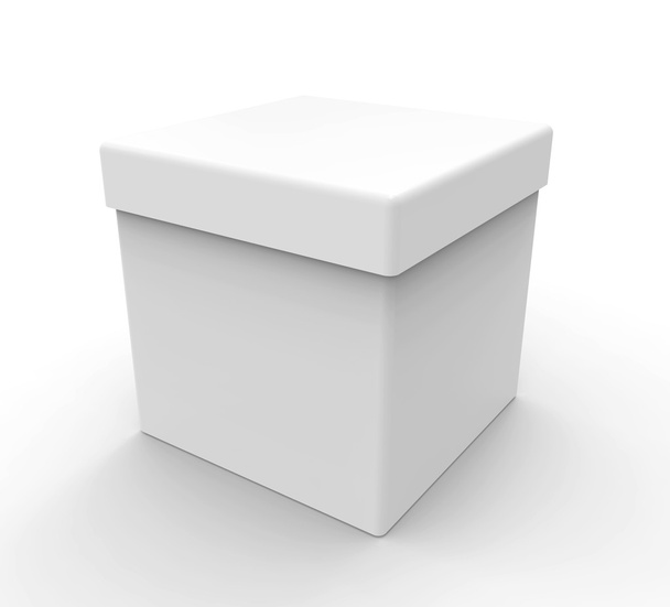 White box, square shape - Zdjęcie, obraz