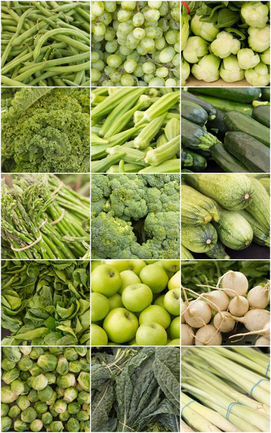 Collage di frutta e verdura
 - Foto, immagini