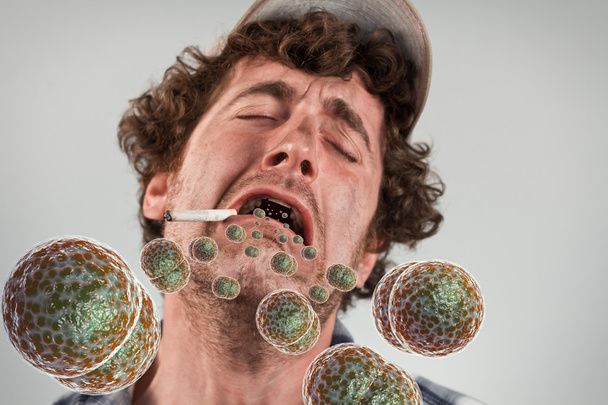 Куріння Redneck бактерії
 - Фото, зображення