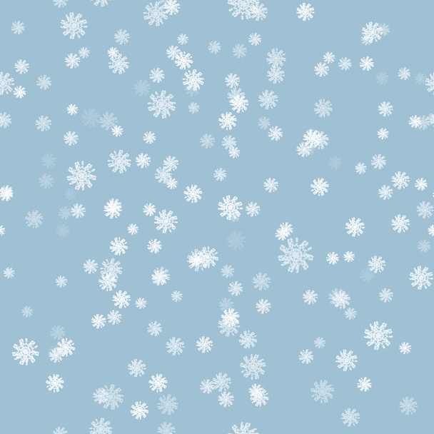 Winter Schnee Vektor Pinsel nahtlose Muster - Vektor, Bild