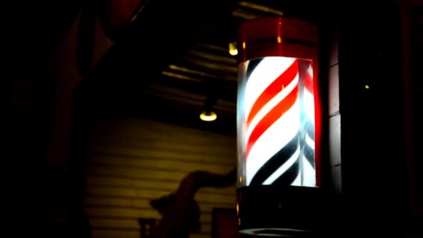 Old barbershop pole. - Footage, Video