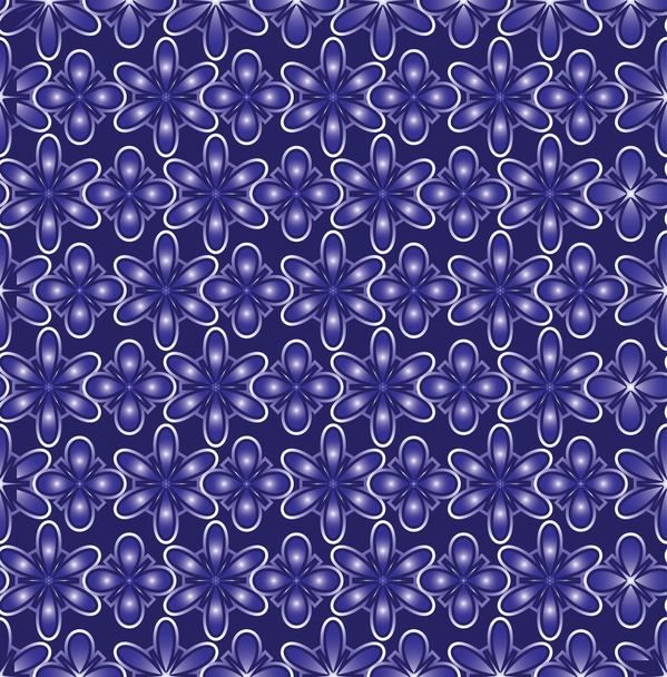 Fondo abstracto de flores azules
 - Vector, Imagen