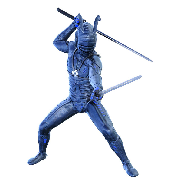 3D illustration of a fencer - Φωτογραφία, εικόνα