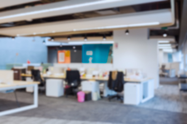 abstract office with computer blur background - Φωτογραφία, εικόνα