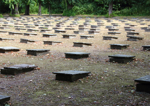 Female Zone of Ancient Graveyard at Christiansfeld - Photo, Image