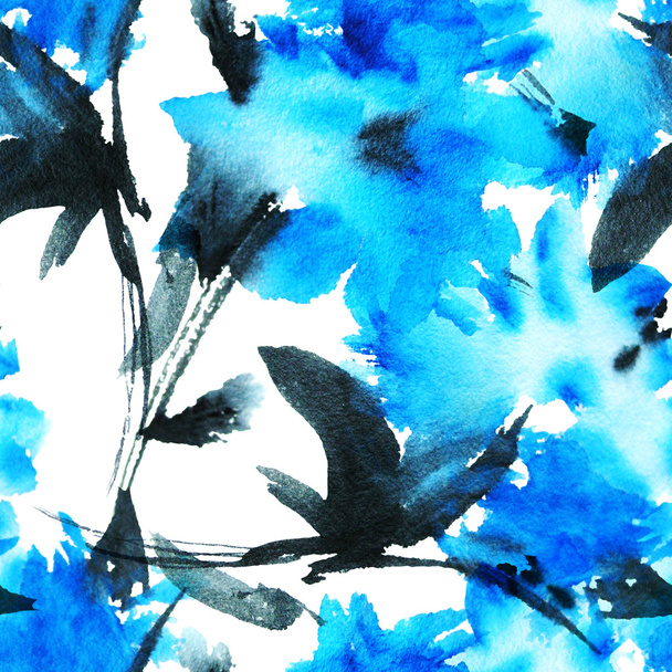 Watercolor flower illustration - Фото, зображення