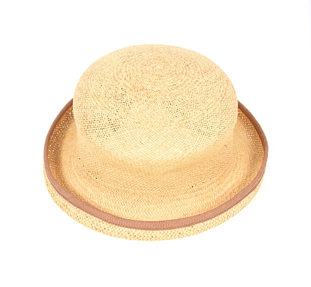 Sombrero de tejido sobre fondo blanco
 - Foto, imagen