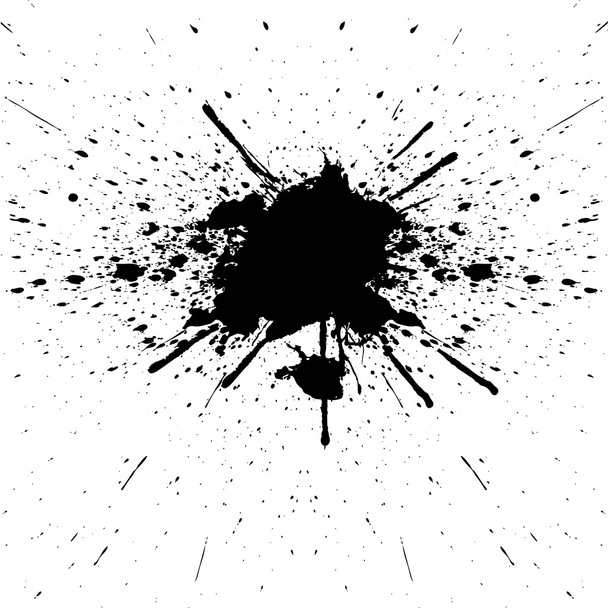 αφηρημένο χρώμα, πιτσιλίσματα μαύρο χρώμα φόντου. εικονογράφηση de - Διάνυσμα, εικόνα